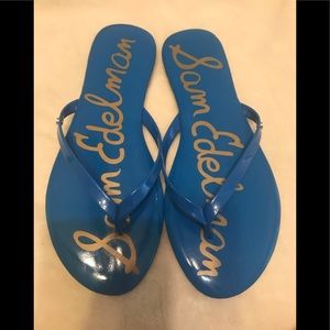 Sam Edelman Aquarian Oliver Bright Blue Flip Flops